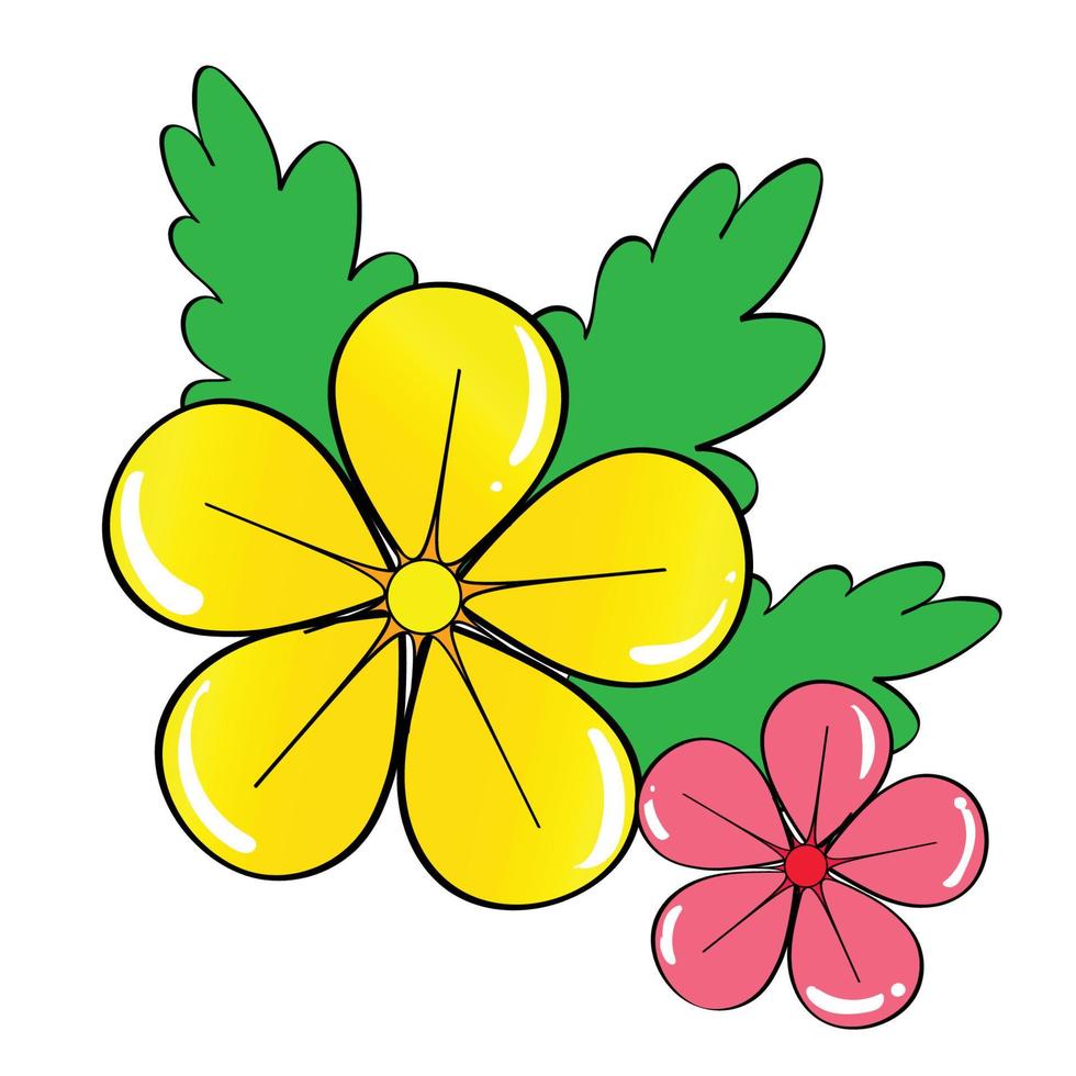 hand drawing flowers element set 01 vector