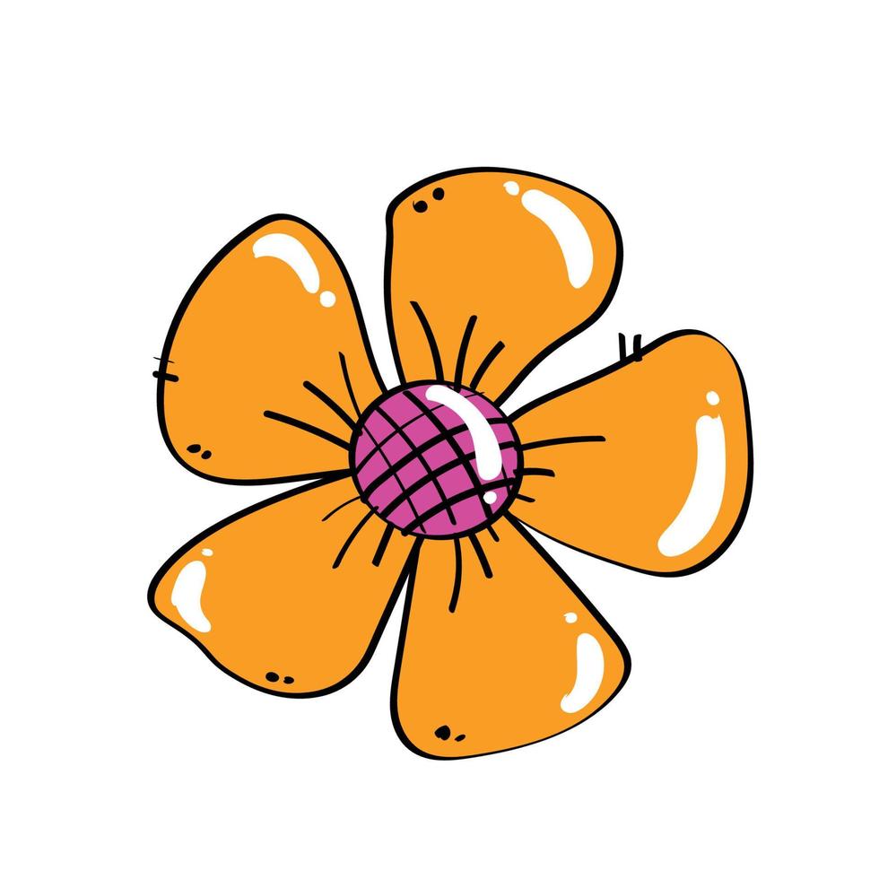 hand drawing flowers element set 01 vector