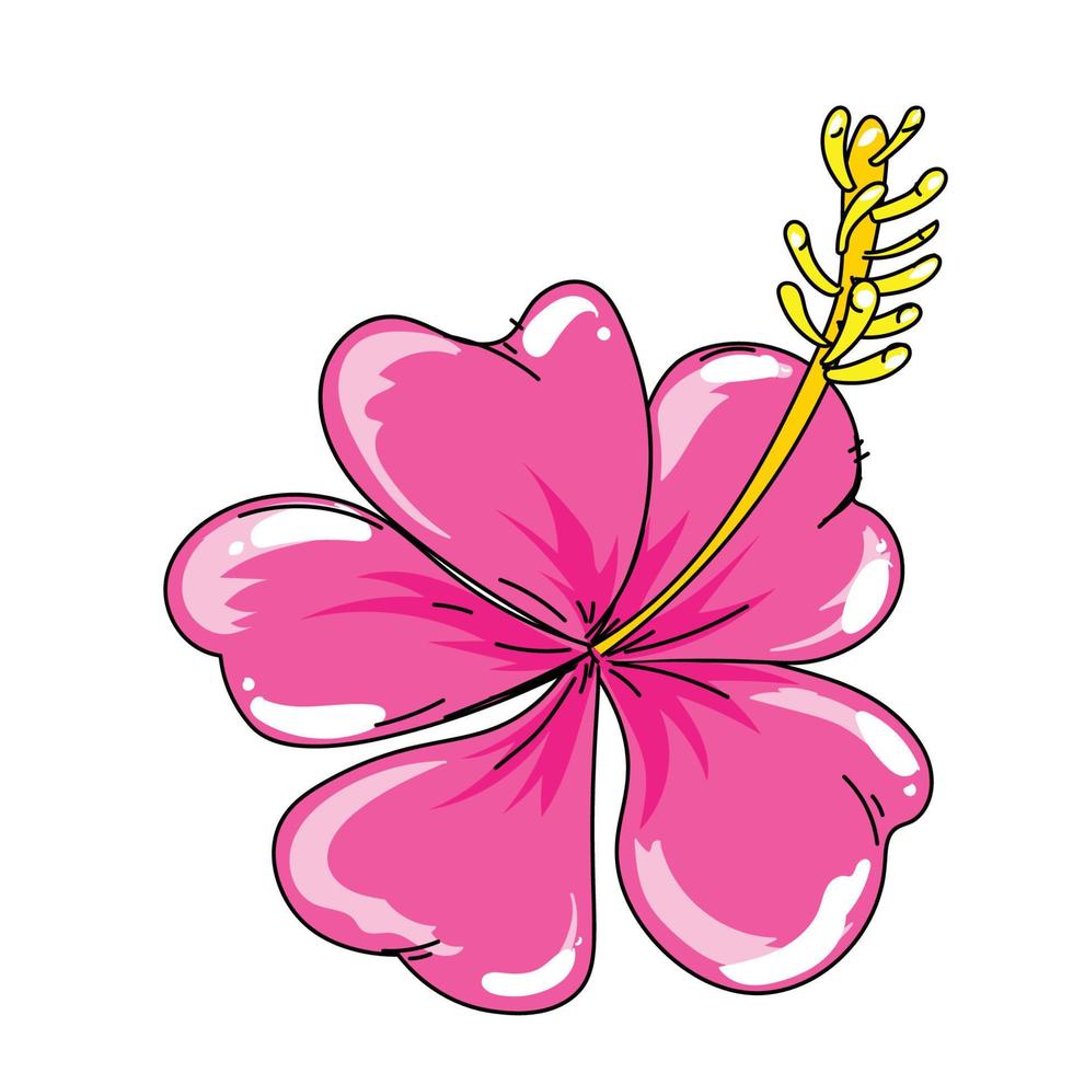 mano dibujo flores elemento conjunto 01 vector