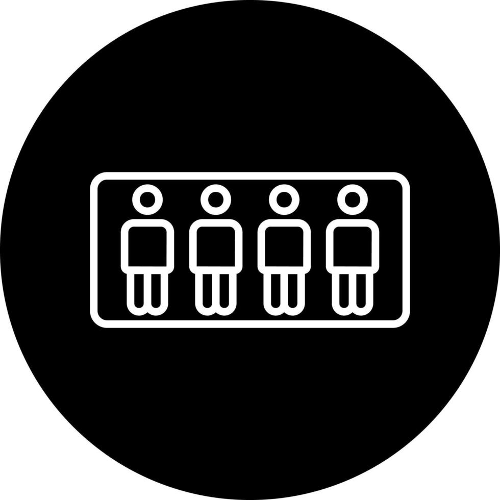 Stand in line Vector Icon 22089440 Vector Art at Vecteezy