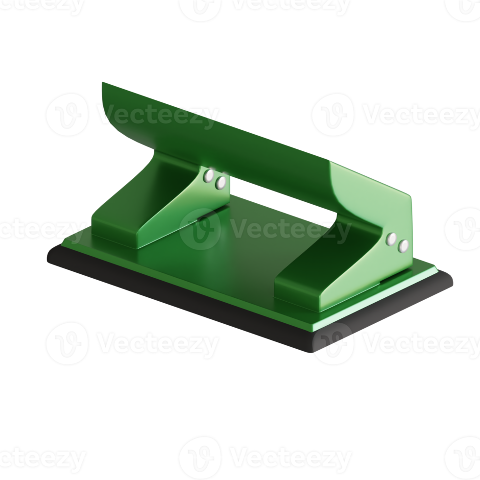 3d rendered green hole punch perfect for design project 22089536 PNG