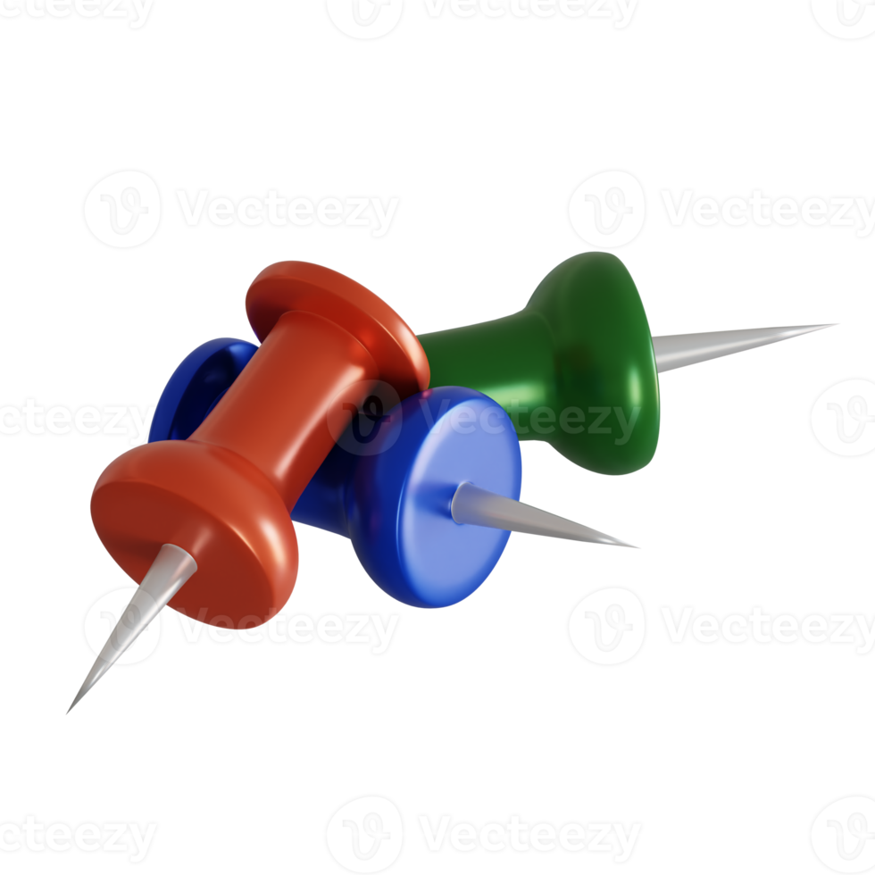 3d återges skjuta på stift perfekt för design projekt png