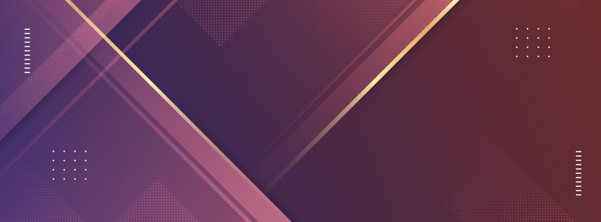 banner background. colorful, elegant gradation of purple, geometric, simple vector