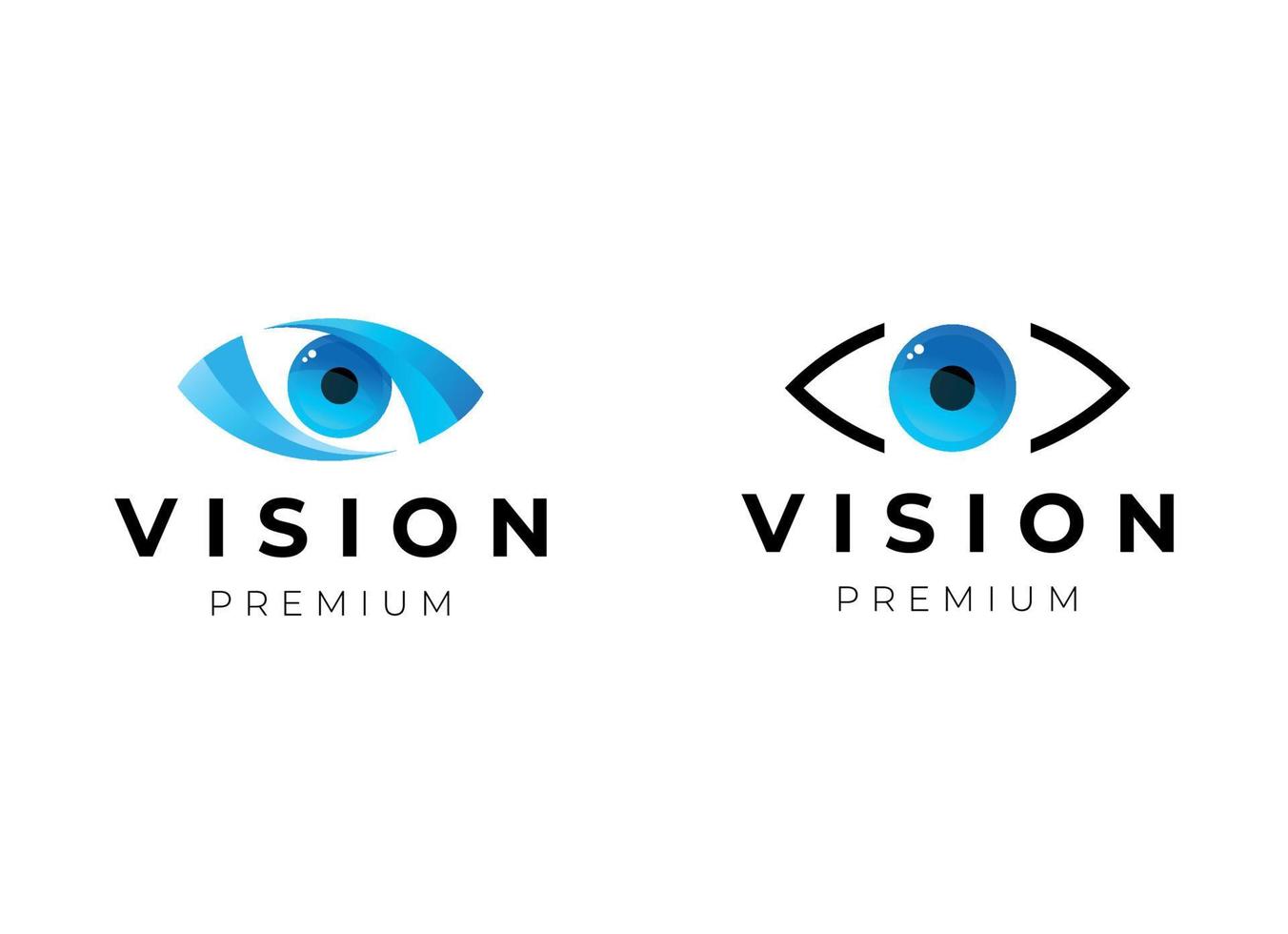 plantilla de diseño de logotipo de ojo de visión vector