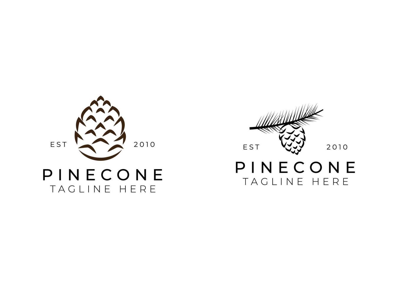 Pinecone Logo Design Template 22089616 Vector Art at Vecteezy