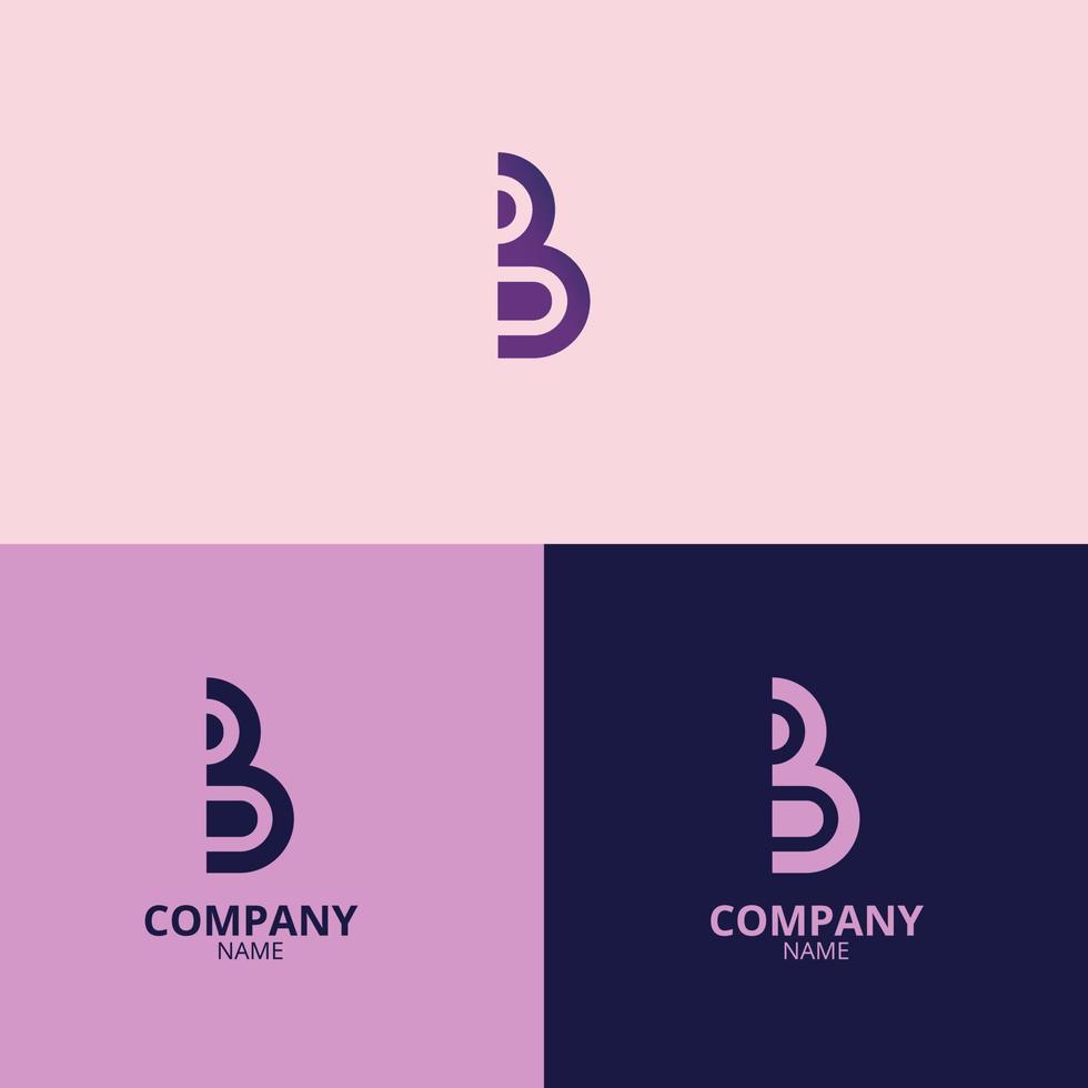 the letter b logo with a clean and modern style also uses a faded gradient red color with a more professional nuance, which is perfect for strengthening your company logo branding vector