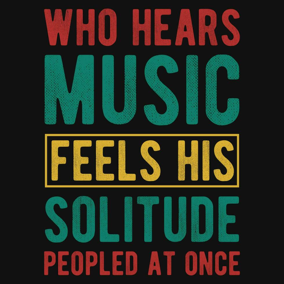 Music typography tshirt design vector