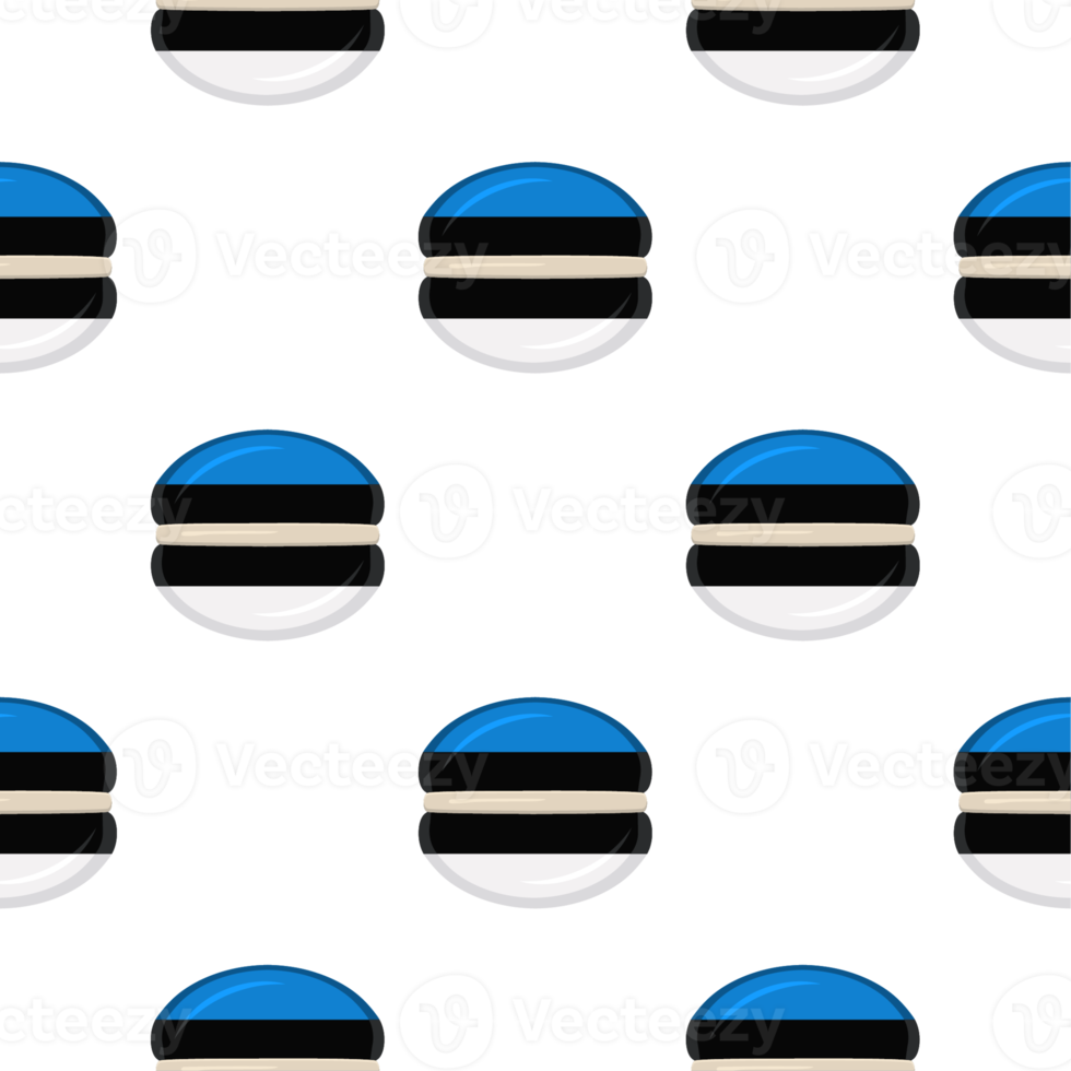 Pattern cookie with flag country Estonia in tasty biscuit png