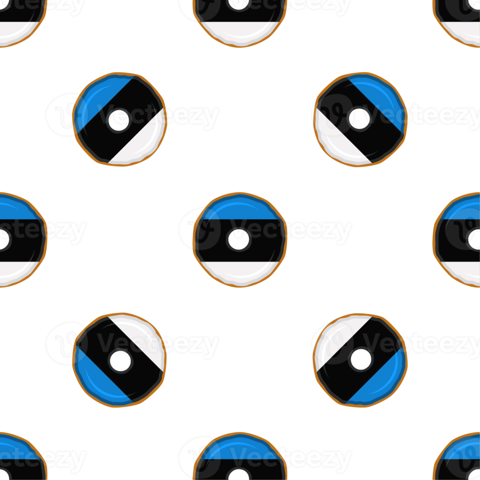 Pattern cookie with flag country Estonia in tasty biscuit png
