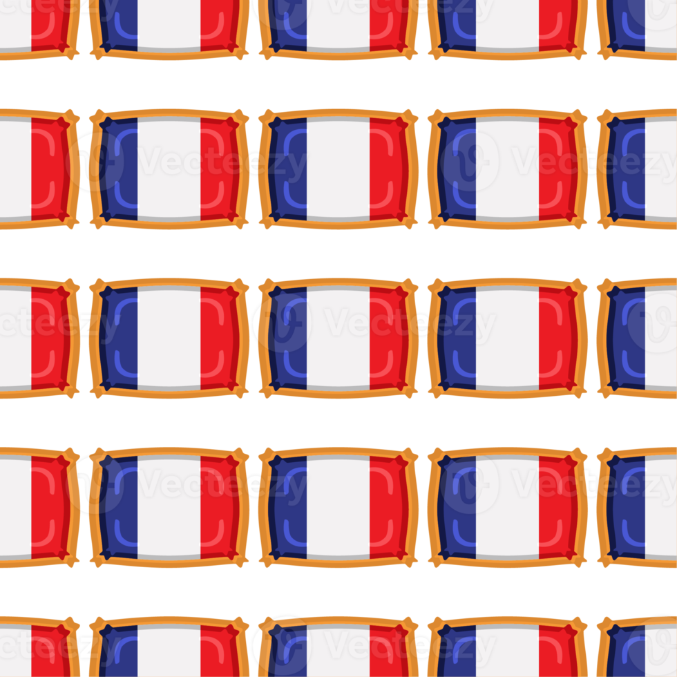 modèle biscuit avec drapeau pays France dans savoureux biscuit png