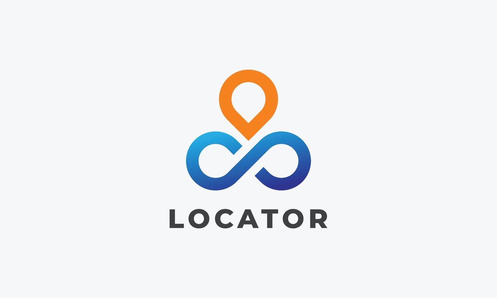 Logo vector minimalist design sign location  concept pin map symbol position