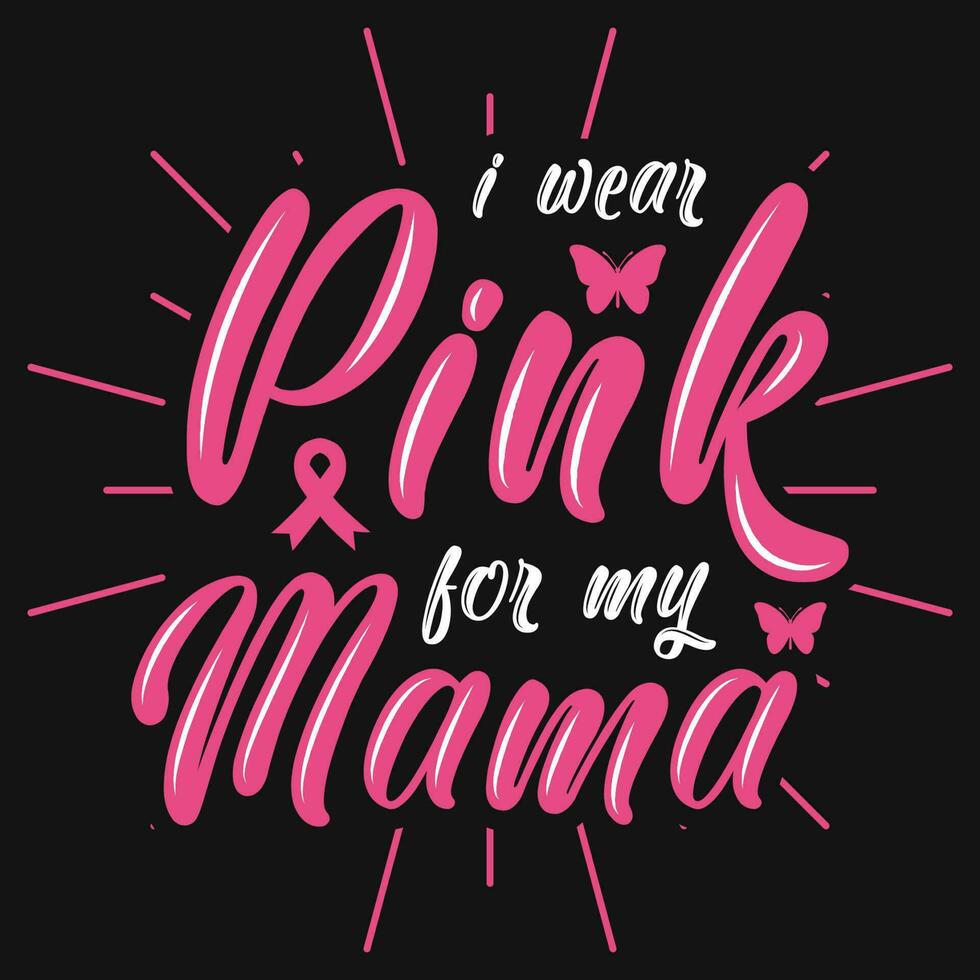 Brest cancer awareness tshirt design vector design