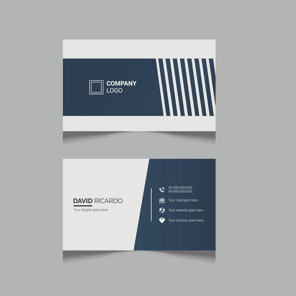 Creative and Modern Corporate Business Card Design Template vector