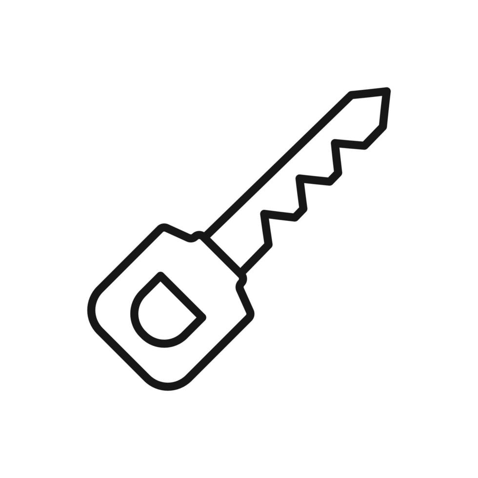 Editable Icon of Key, Vector illustration isolated on white background. using for Presentation, website or mobile app