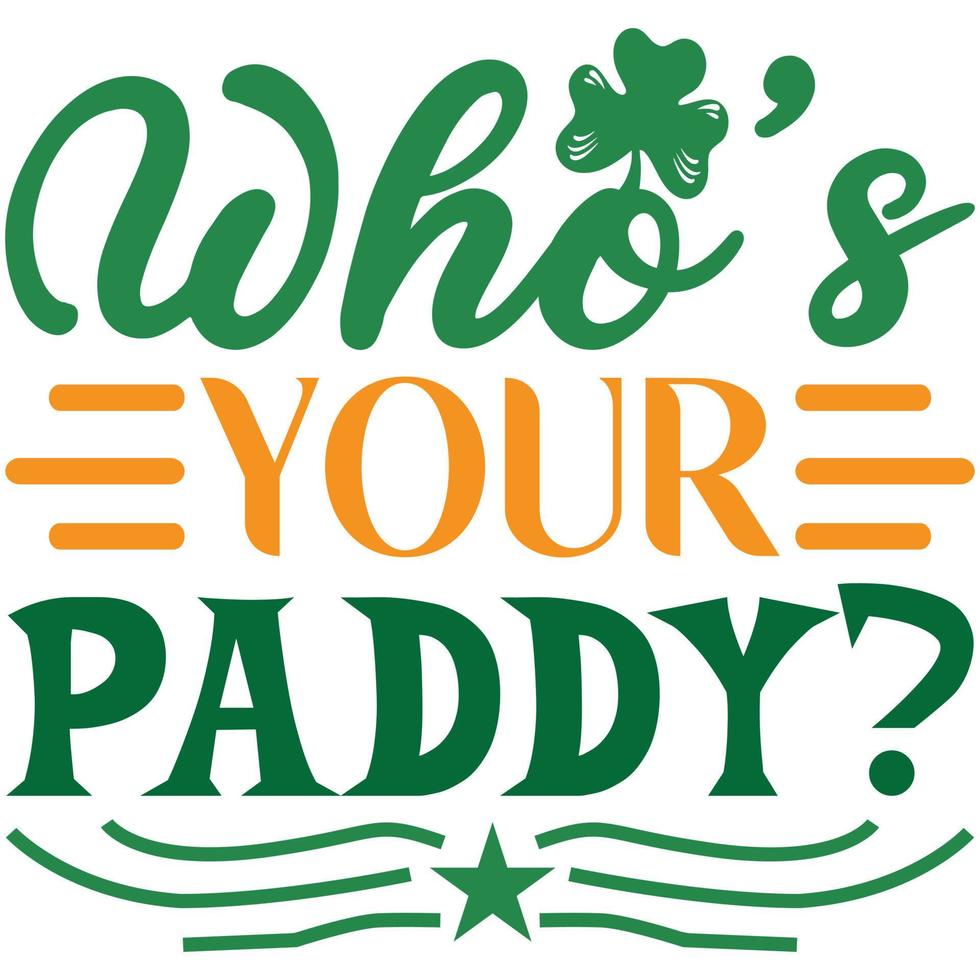 who's your paddy vector