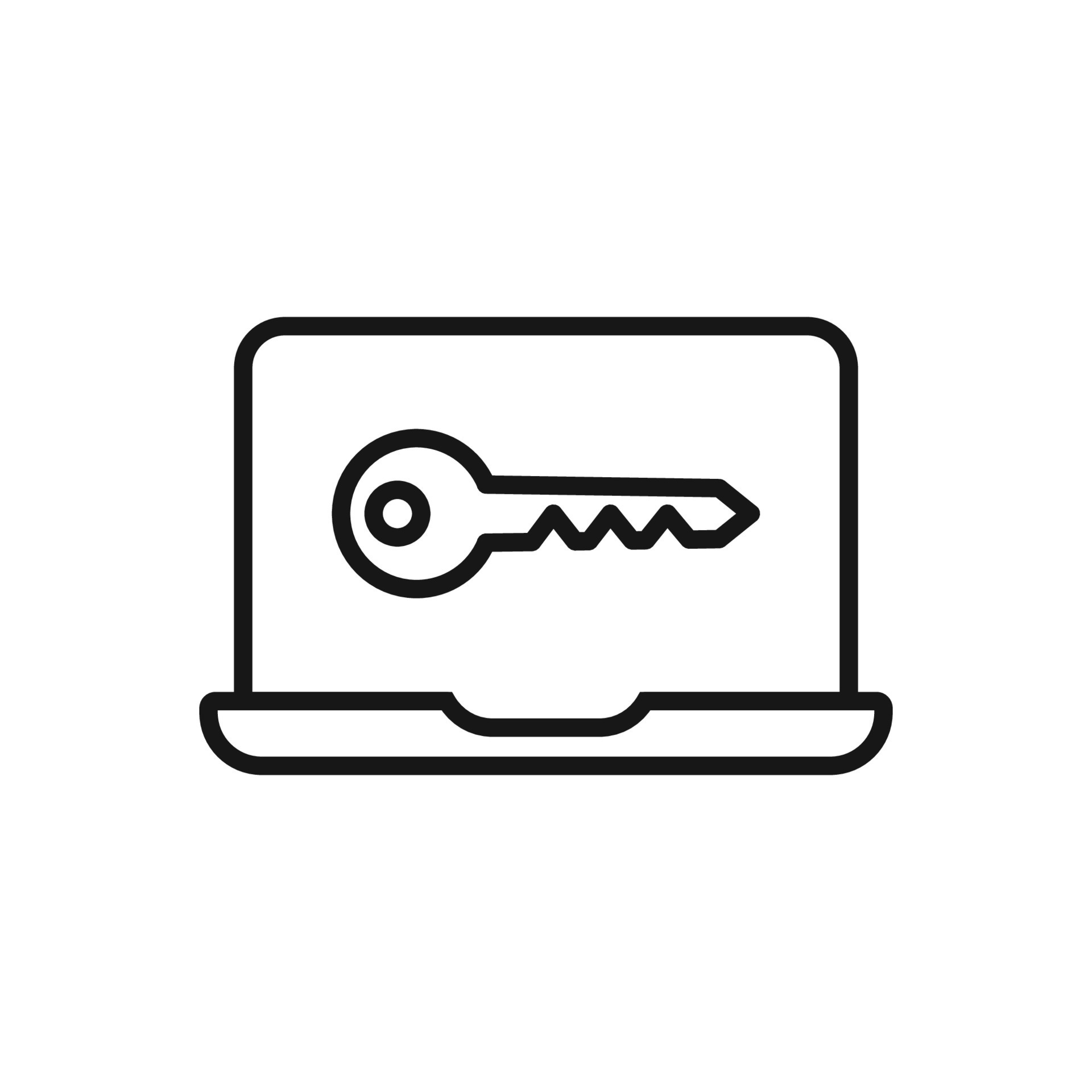 Editable Icon of Pass Key, Vector illustration isolated on white