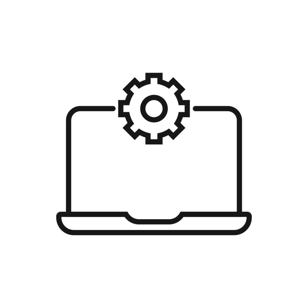 Editable Icon of Settings, Vector illustration isolated on white background. using for Presentation, website or mobile app