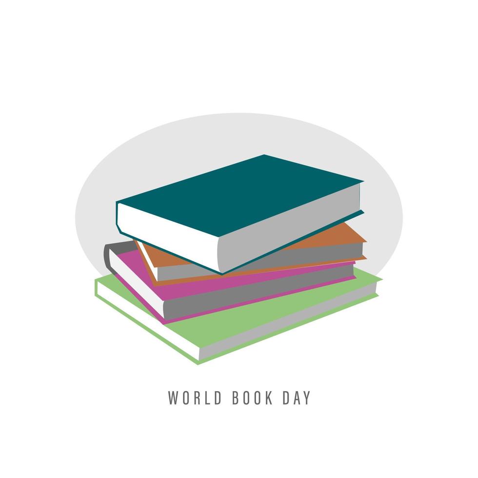 World book day, vector illustration
