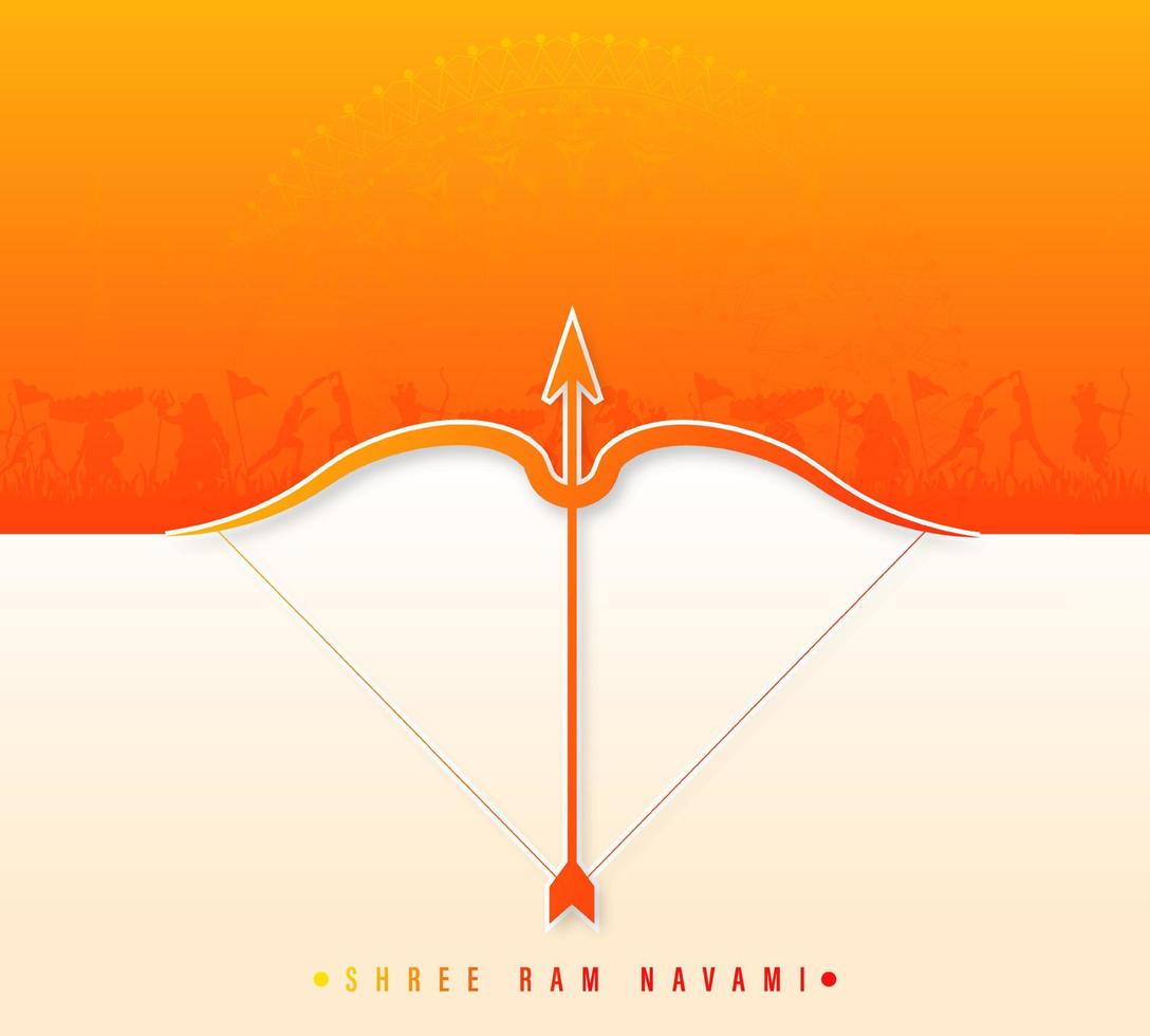 Shree Ram Navami, vector illustration