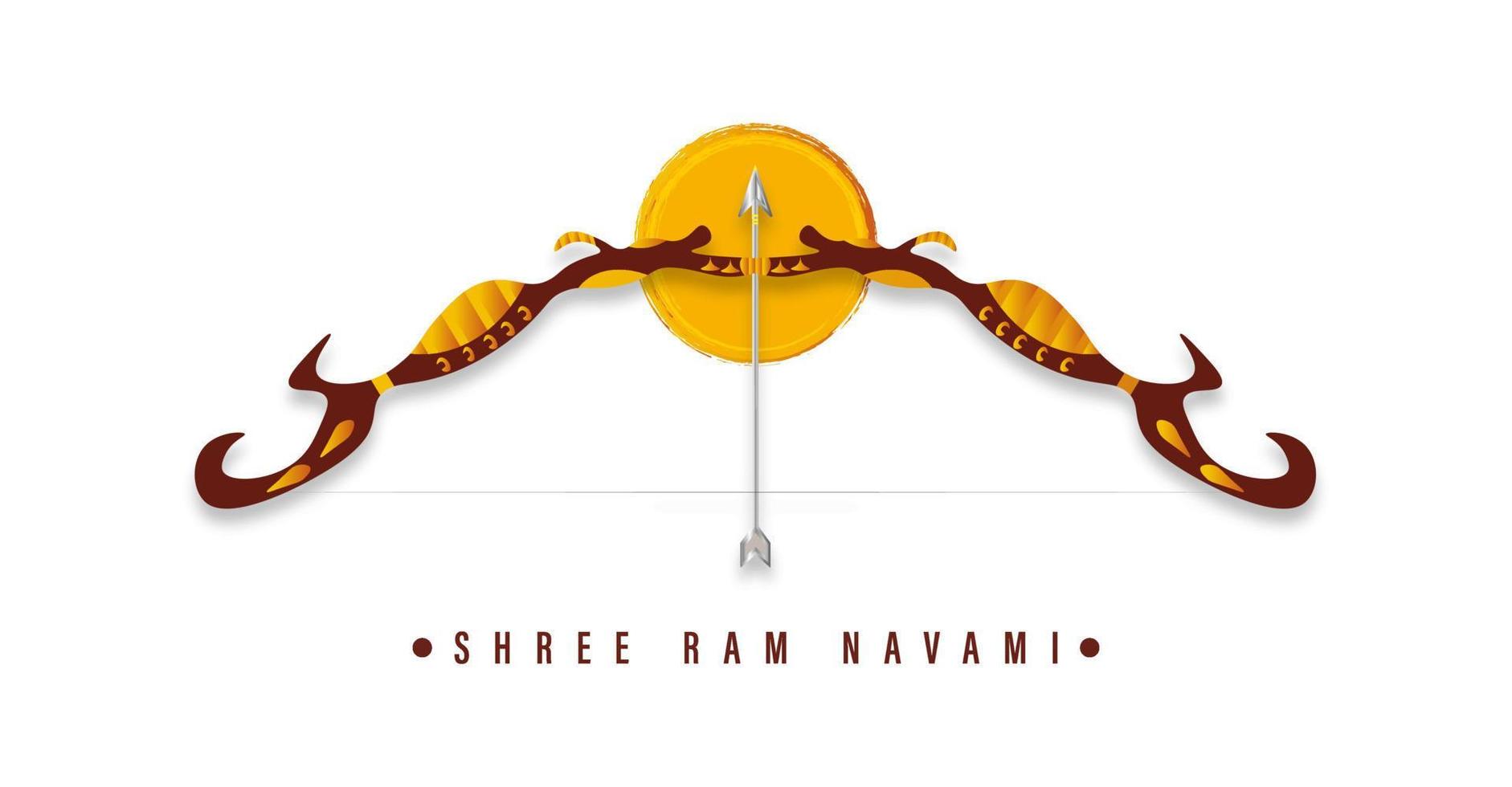 Shree Ram Navami, vector illustration