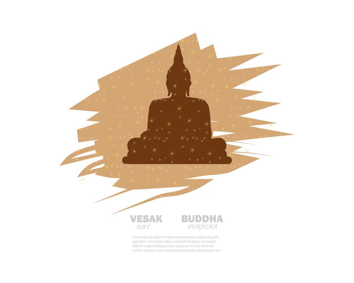 vector ilustración de Buda purnima