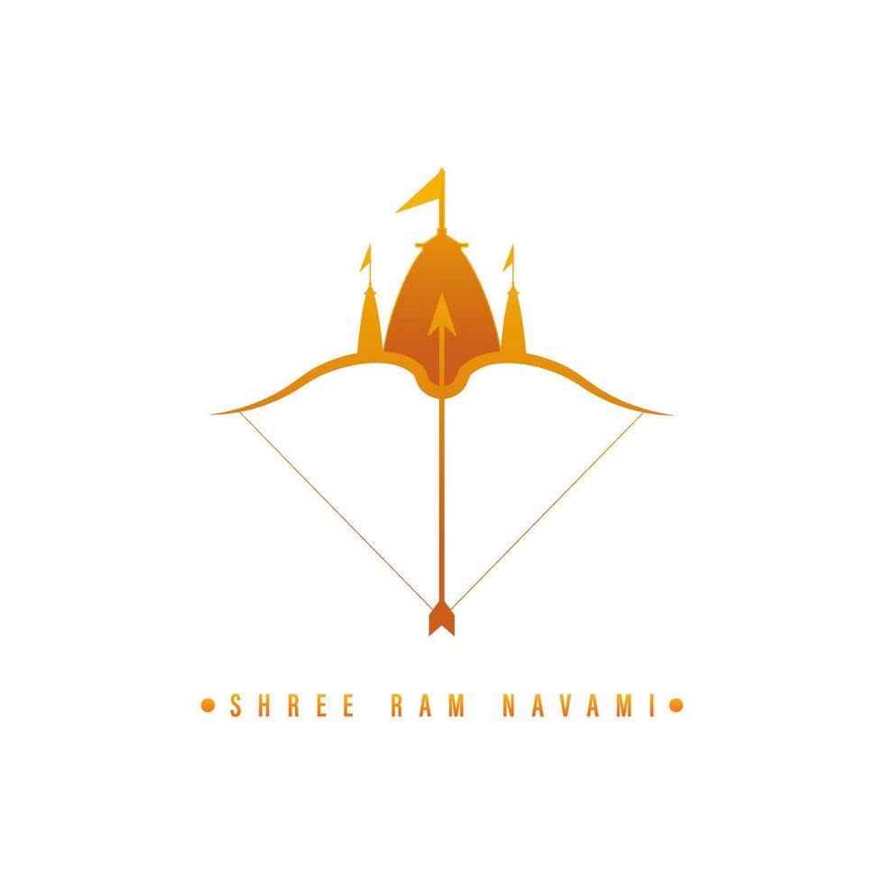 shree RAM Navami, vector ilustración