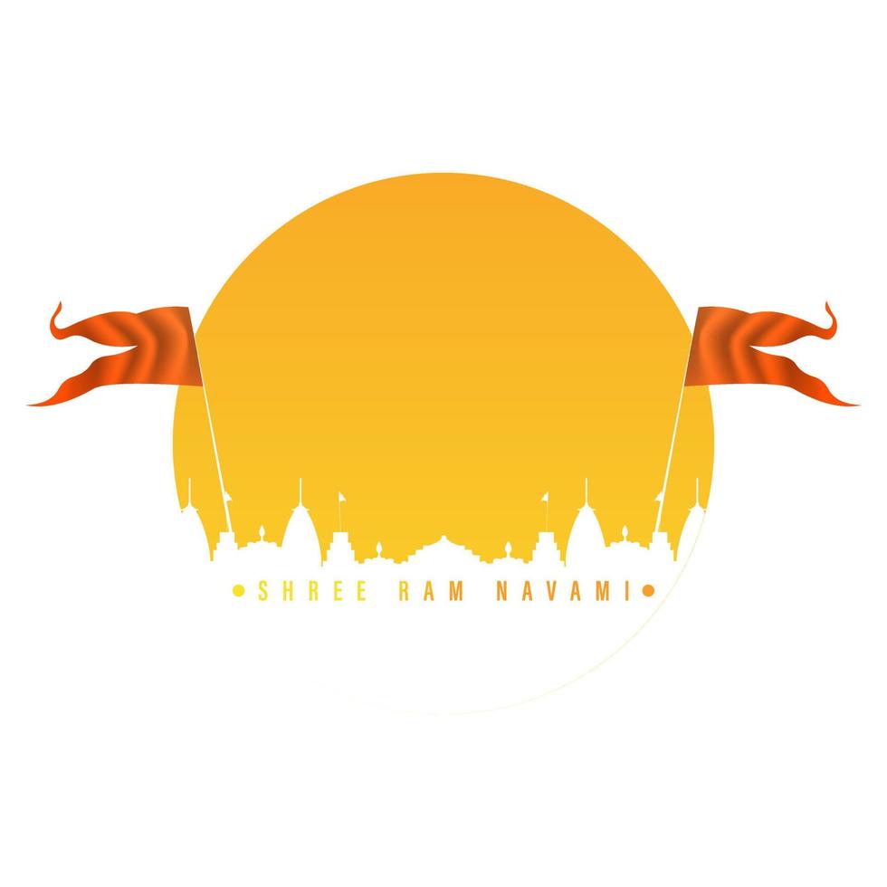 Shree Ram Navami, vector illustration