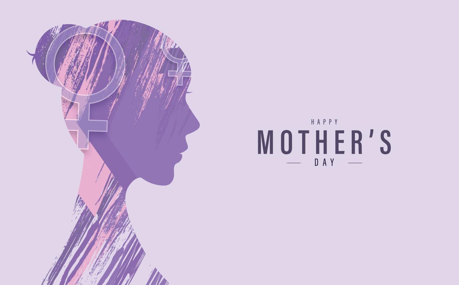 Vector illustration of mother's day