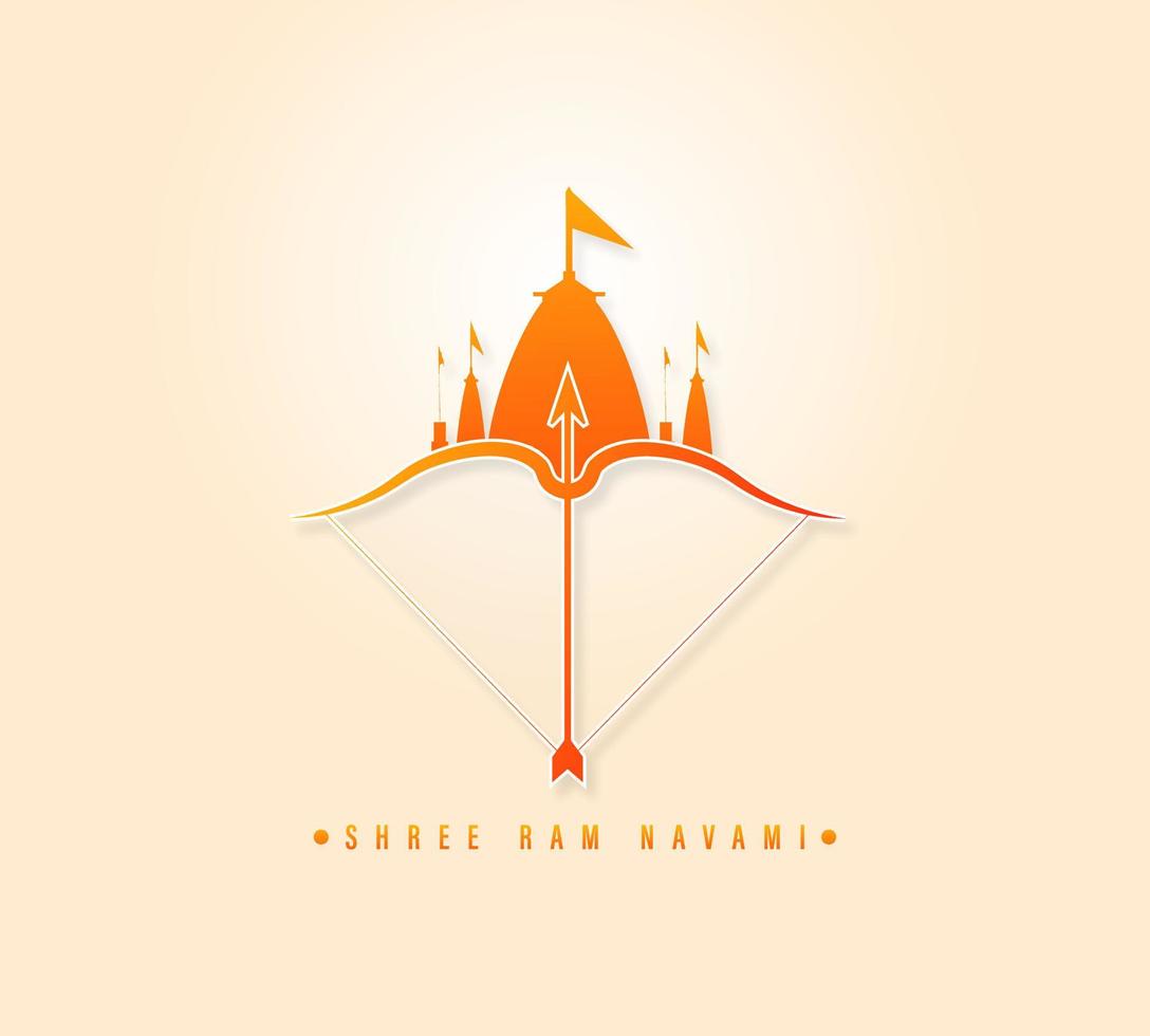 Shree Ram Navami, vector illustration