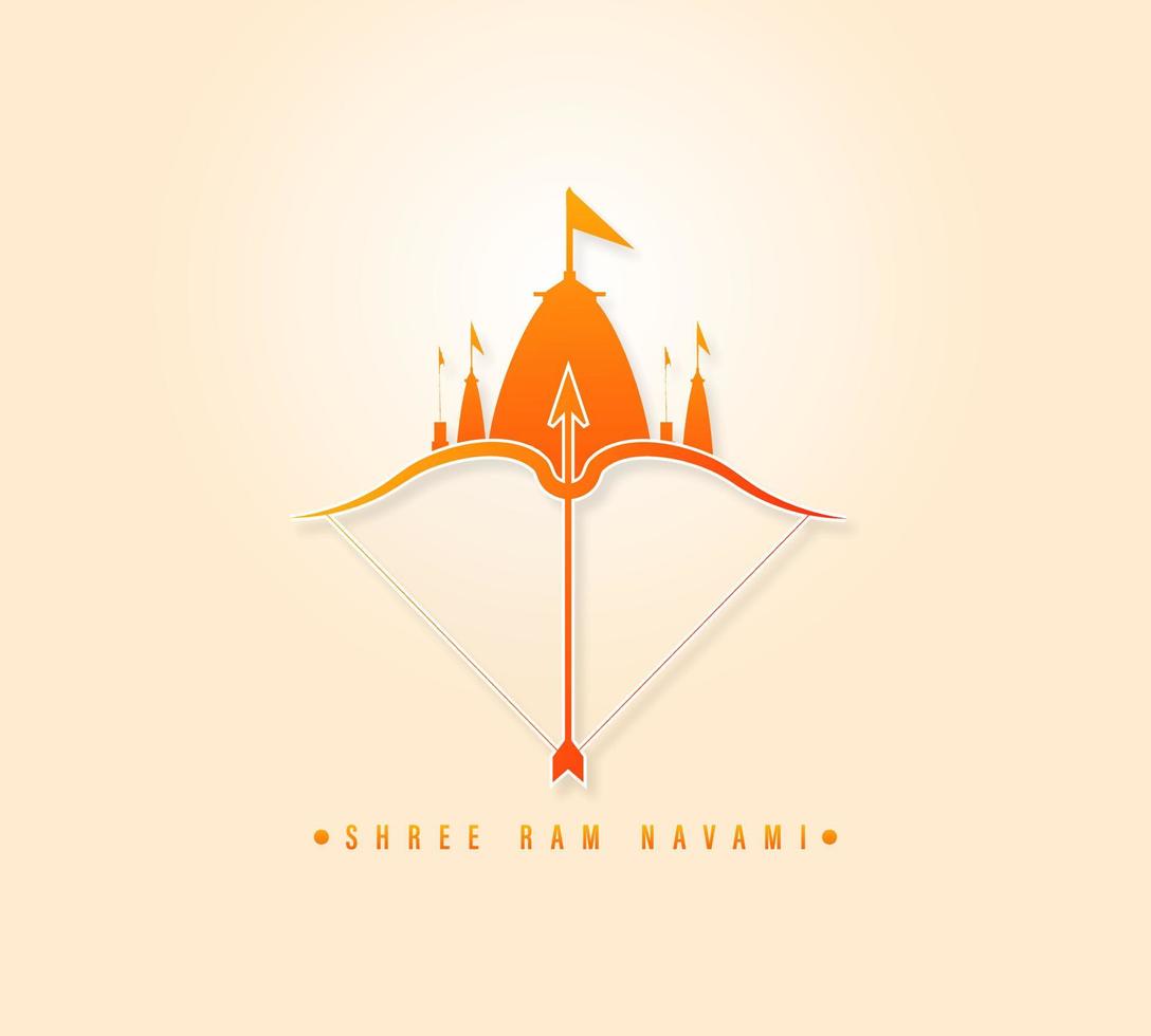 shree RAM Navami, vector ilustración