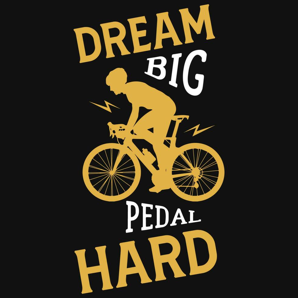 Bicycle riding tshirt design vector