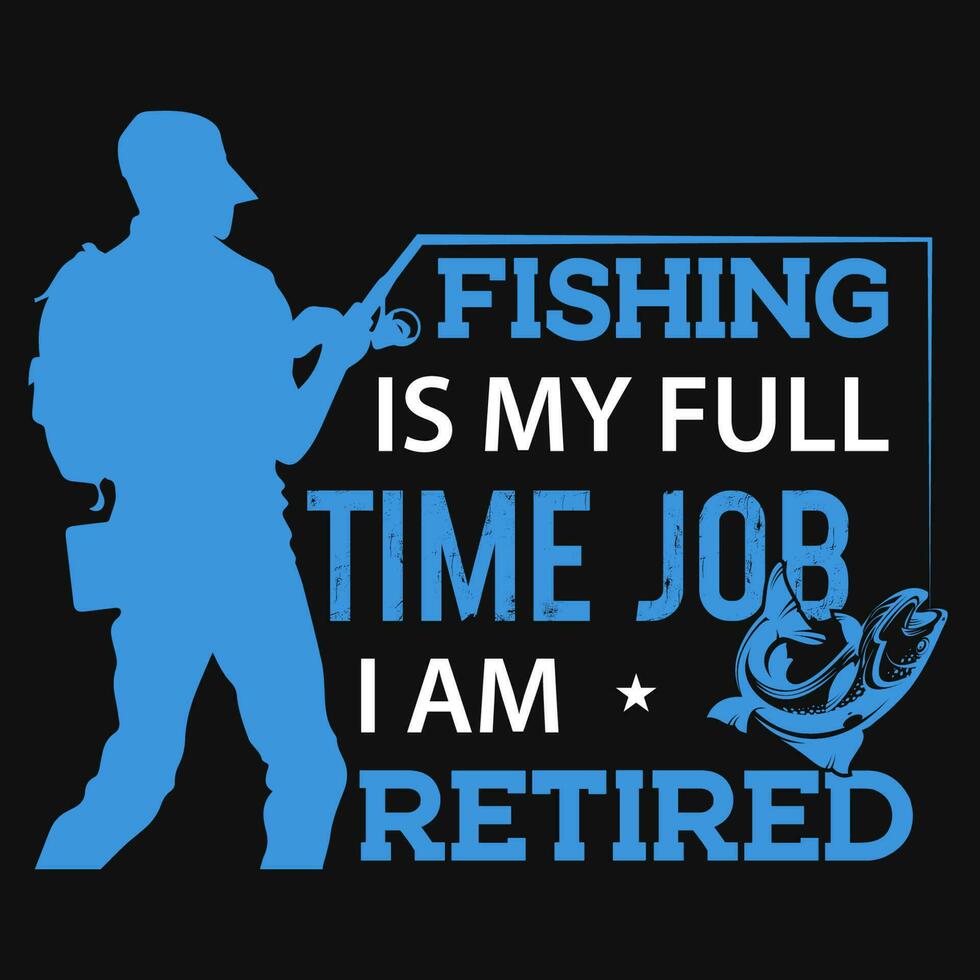 Fishing tshirt design vector