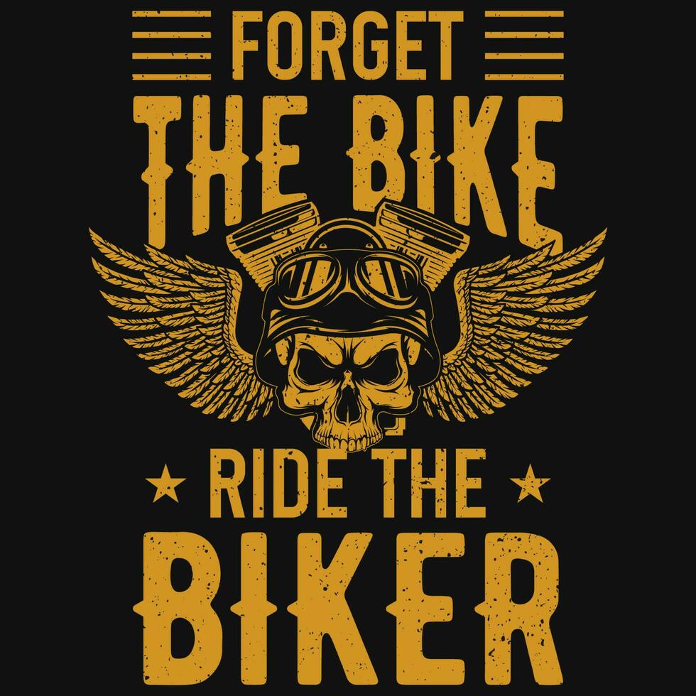 Motorcycle motorbike rider tshirt design vector