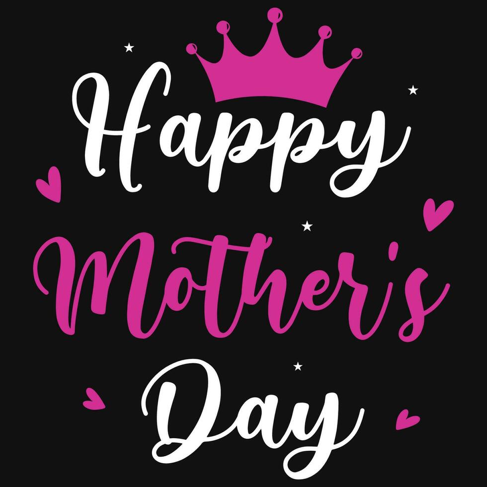 Mother's day typography tshirt design vector design