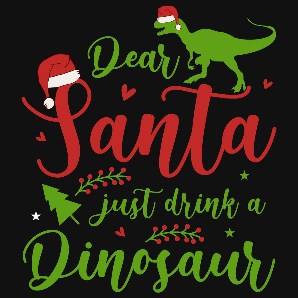 Christmas typographic tshirt design vector