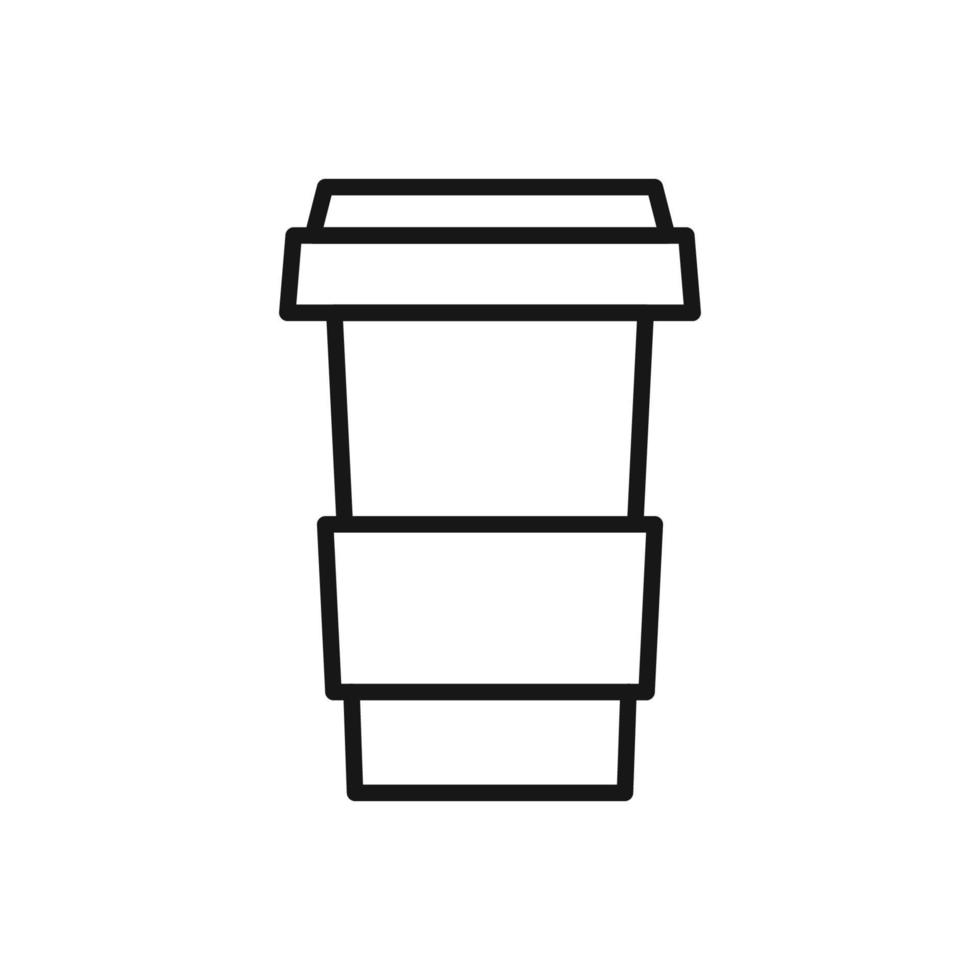 Editable Icon of coffee cup, Vector illustration isolated on white background. using for Presentation, website or mobile app