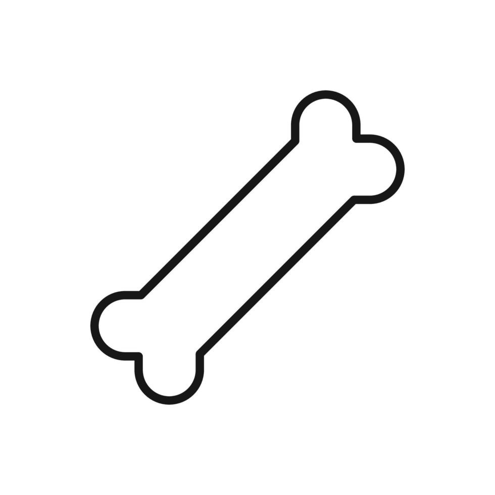 Editable Icon of Bone, Vector illustration isolated on white background. using for Presentation, website or mobile app