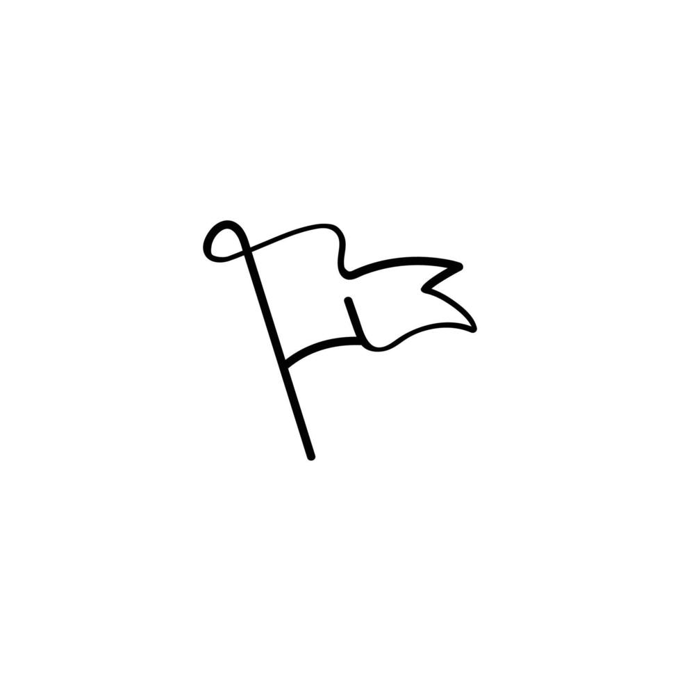 Flag Line Style Icon Design 22091033 Vector Art at Vecteezy
