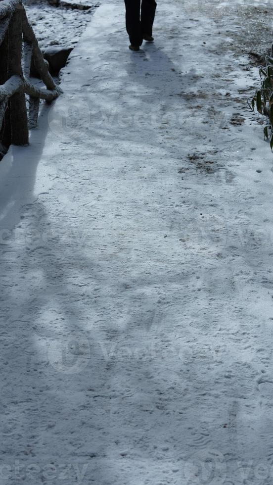 The beautiful frozen mountains view coverd by the white snow and ice in winter photo