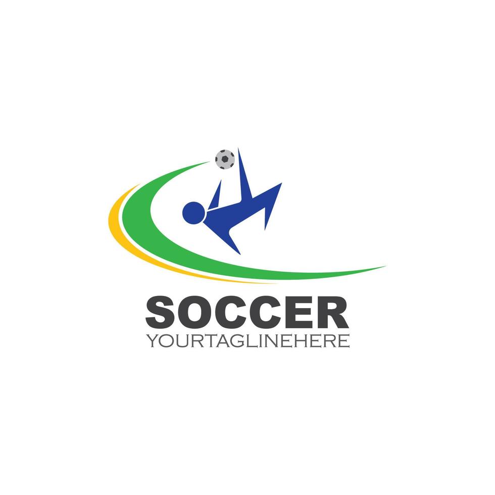 soccer logo and icon illustration vector