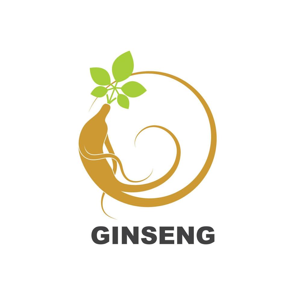 ginseng ilustración icono vector diseño