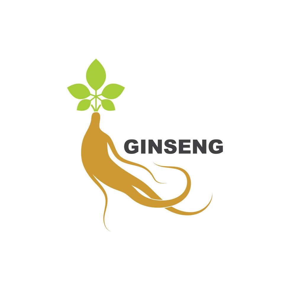 ginseng ilustración icono vector diseño