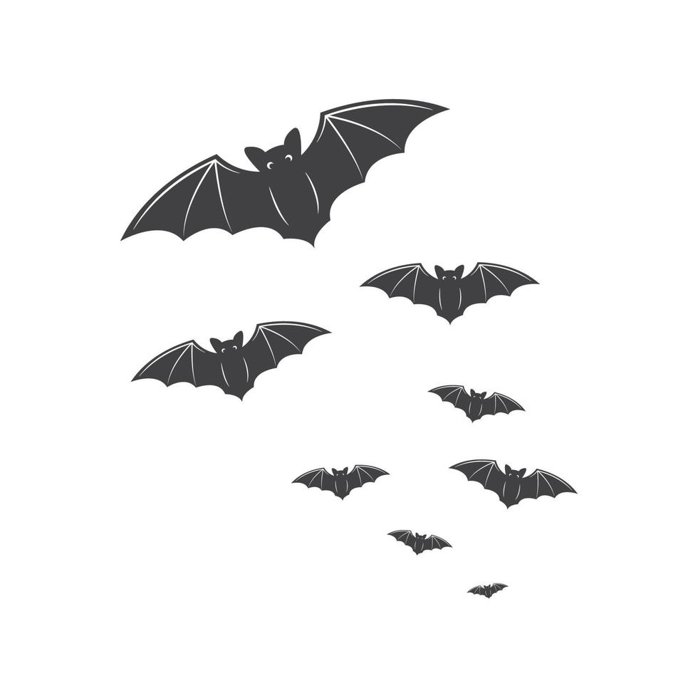 bat ilustration vector icon logo