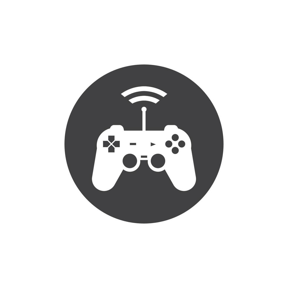 vídeo juego controlador logo icono vector ilustración