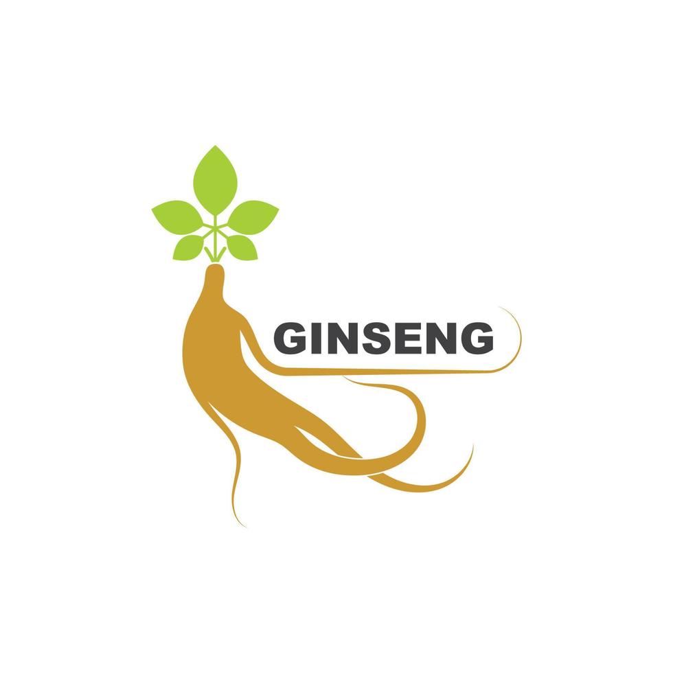 ginseng illustration icon vector design