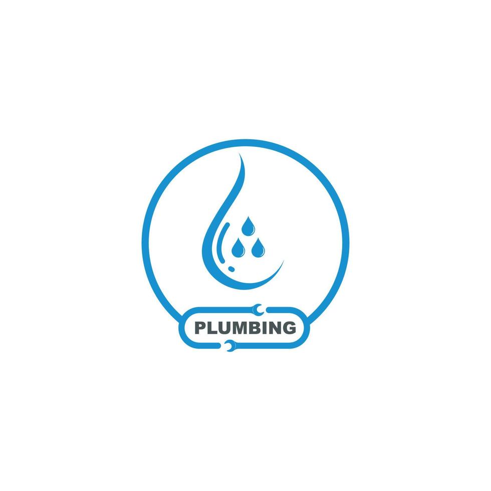 plumbing vector illustration logo icon