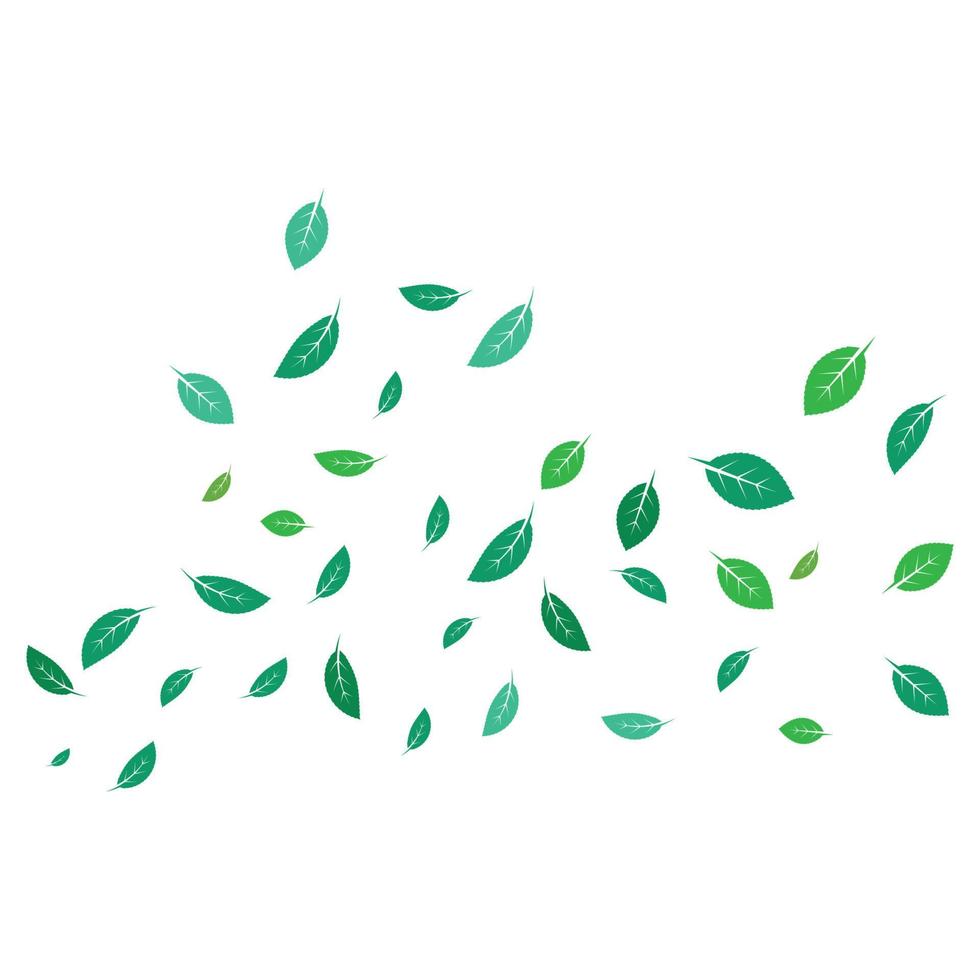 hoja verde ecología naturaleza elemento vector icono de ir verde