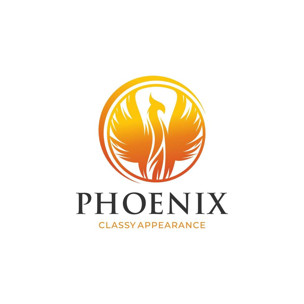phoenix logo icon vector illustration template design