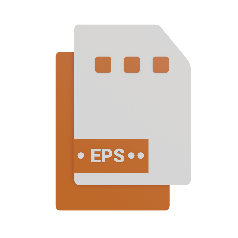 3D Illustration EPS Format File Icon png