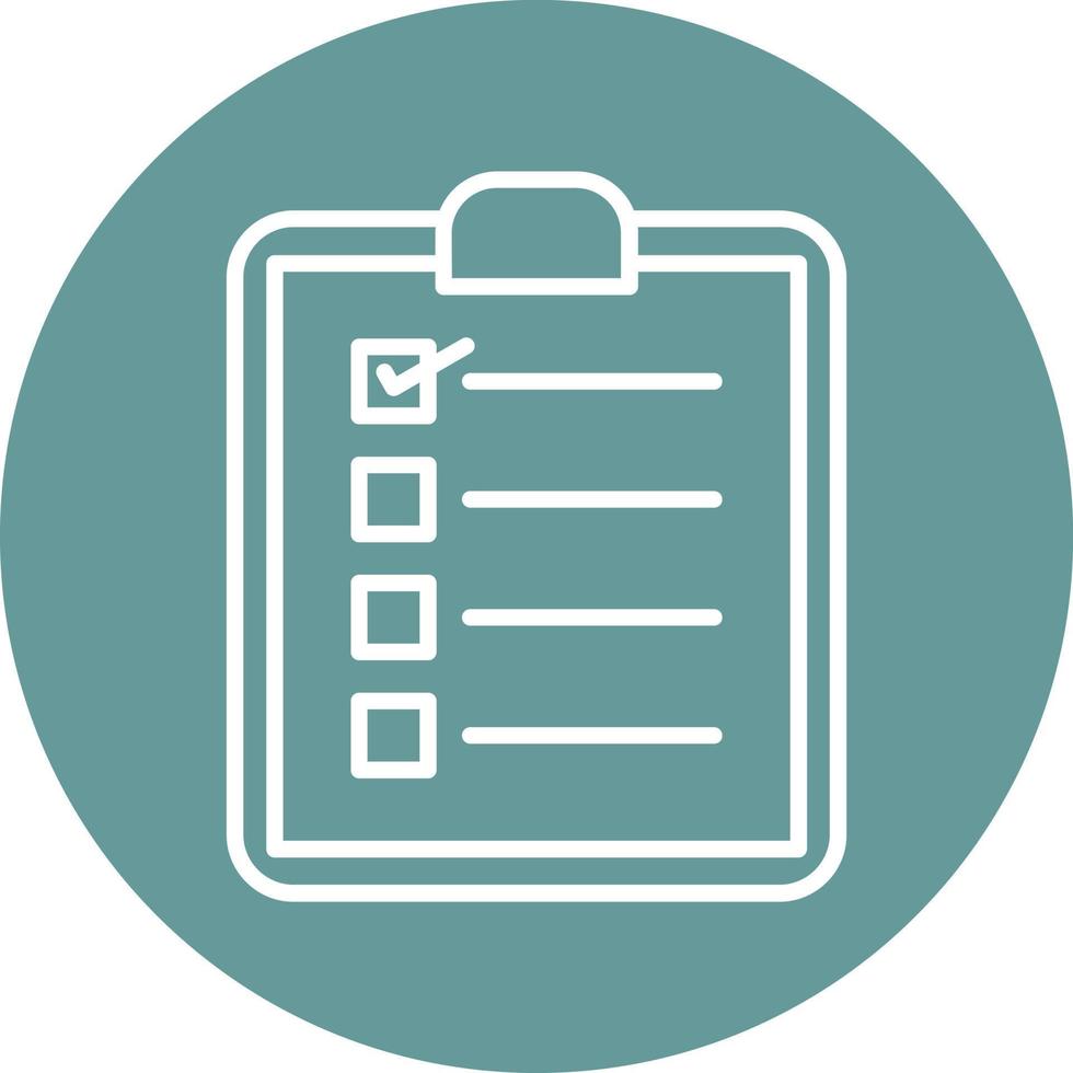 Checklist Icon Style 22092362 Vector Art at Vecteezy